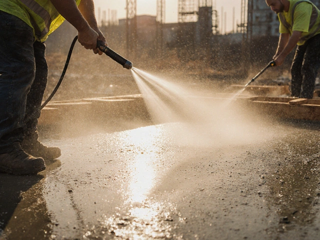 Зачем заливать бетон водой: правильный уход за бетоном после заливки