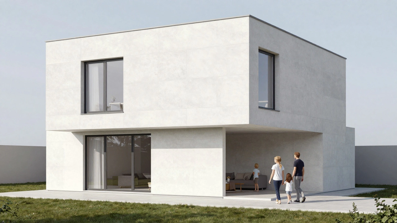 Современный дом из газобетонных блоков в Московской области