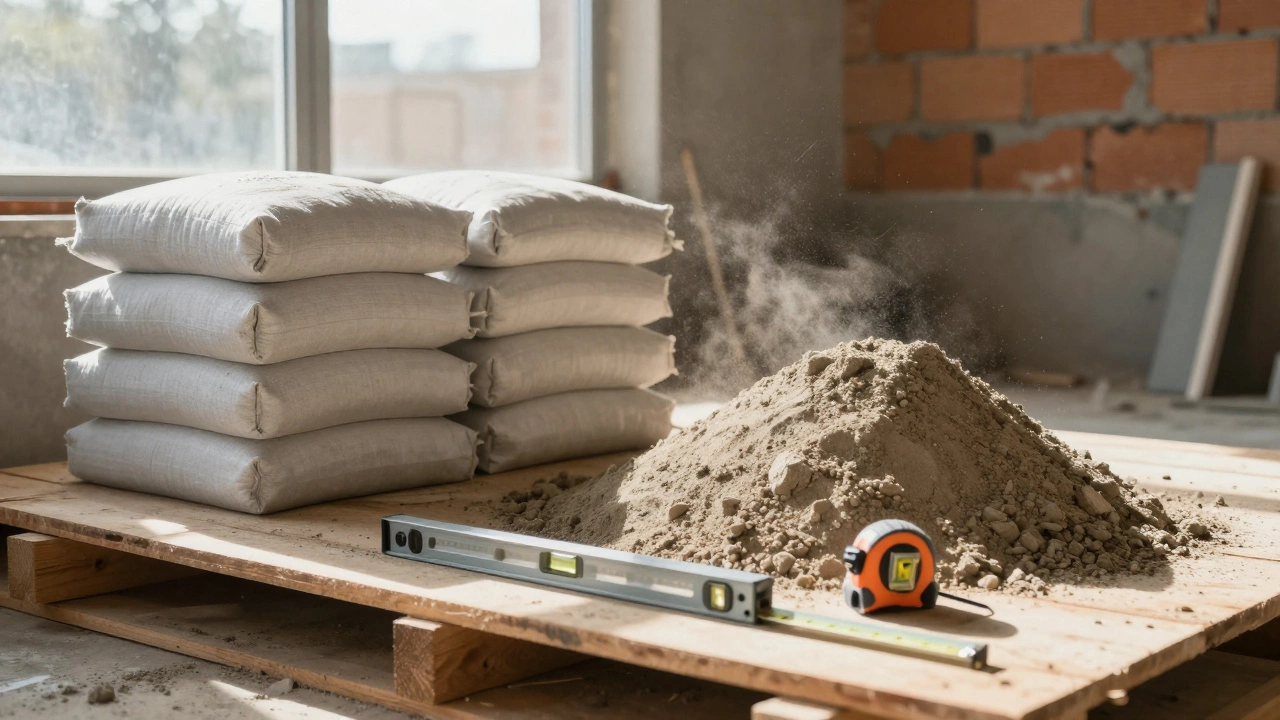 Расчет расхода цемента и песка на стяжку пола: формула и таблица