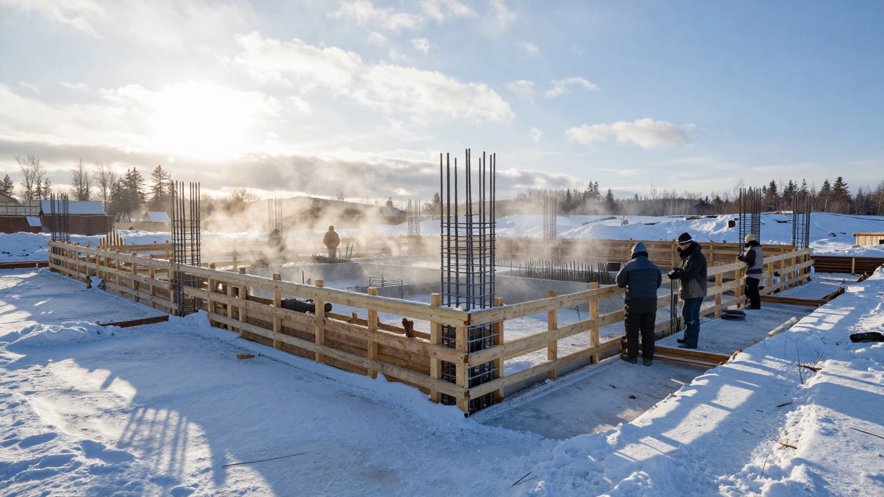 Сколько дней надо греть бетон: сроки прогрева и правила зимней заливки