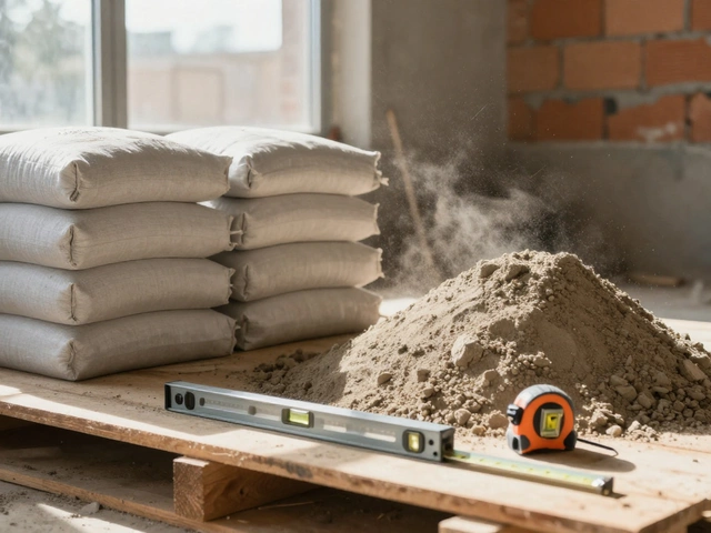 Расчет расхода цемента и песка на стяжку пола: формула и таблица