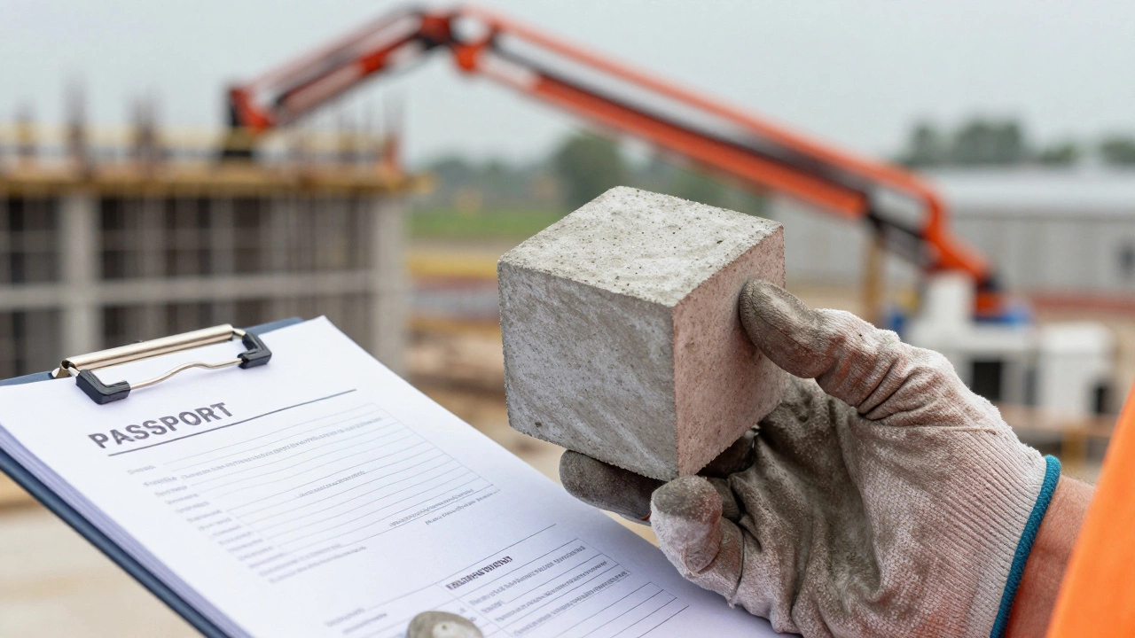 Контрольный бетонный кубик для проверки марки бетона на стройплощадке