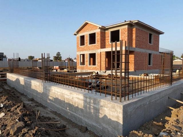 Выбираем фундамент для двухэтажного кирпичного дома: расчеты и типы